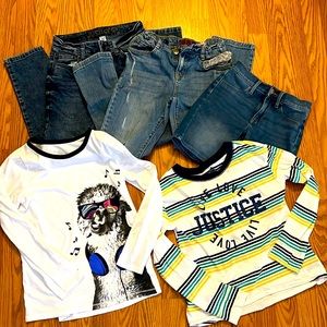 Bundle for Girl size 10 | Jeans / Shorts and long sleeve shirts